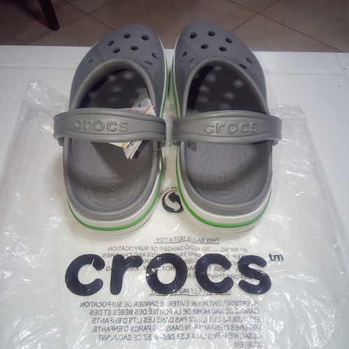 Crocs Bayaband Clog grey with lime punch, size 42-43