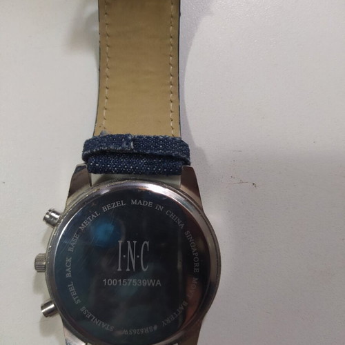 INC watch unused with box and certificate, men's black