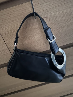 Sergio Rossi hand bag like new, black, hand-held