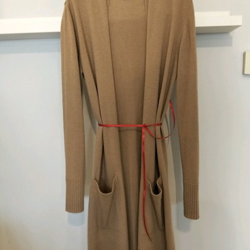 Massimo Dutty γυναικεία πλεκτή μακριά ζακέτα σαν καινούργια, μπεζ-καμηλό