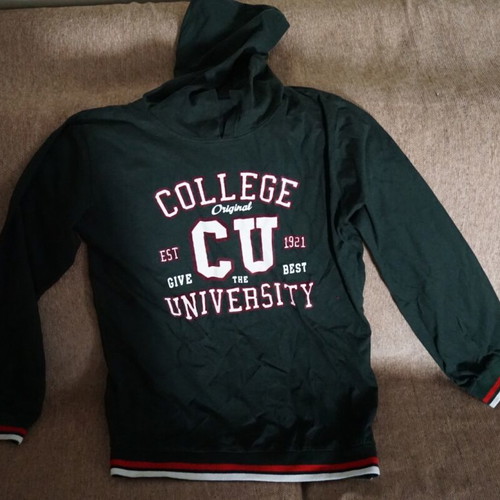 Men's green hoodie sweatshirt like new, size S
