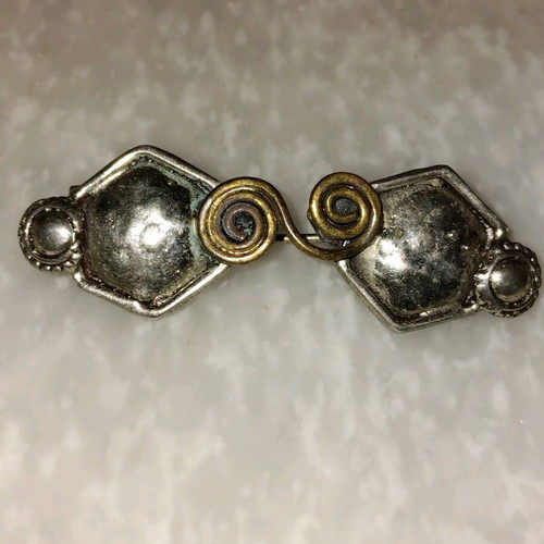 Vintage silver 925 pin used, 5x1.7 cm, 10 g