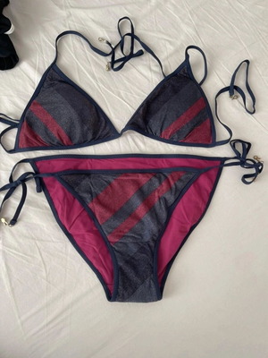 Ted Baker reversible bikini like new, blue and red, size M