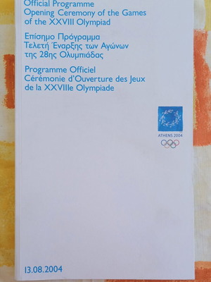 Athens 2004 Olympic Games Official Opening Ceremony Programme like new