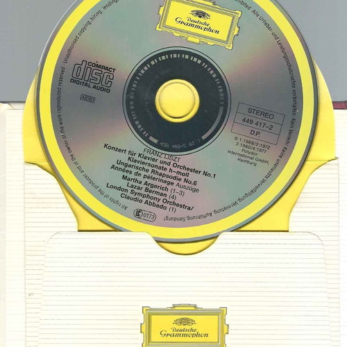 Franz Liszt CD and book used, classical music
