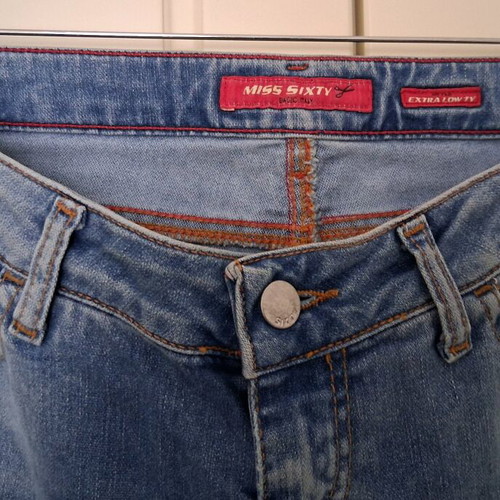 Miss Sixty jeans low waist, like new, size Small, blue