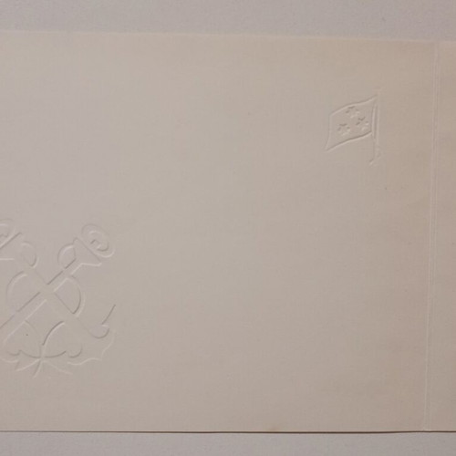 Greeting card used for Merry Christmas from Chief of Hellenic Coast Guard