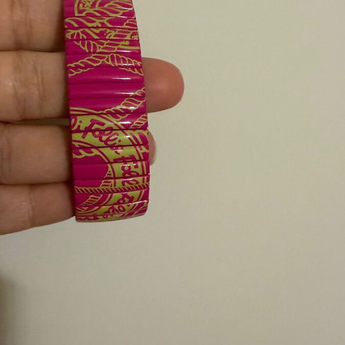 Folli Follie bracelet new, pink open bangle style