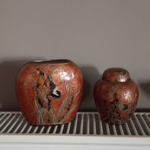 Indian art used, 2 decorative pieces