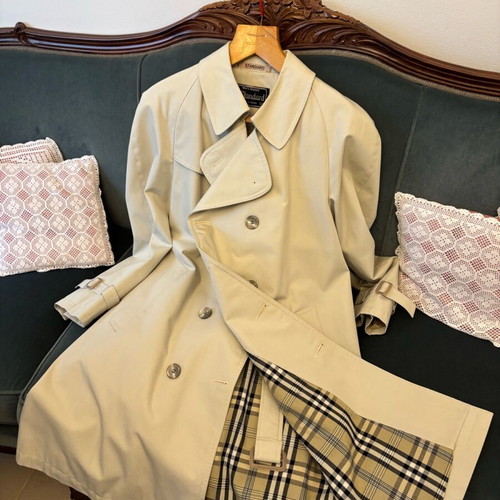 Men's trench coat like new, beige, size L