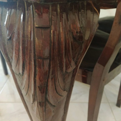 Antique dining table used 1920-30 fully handmade