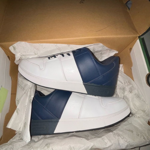 Lacoste men's sneakers new, white and blue, size 44