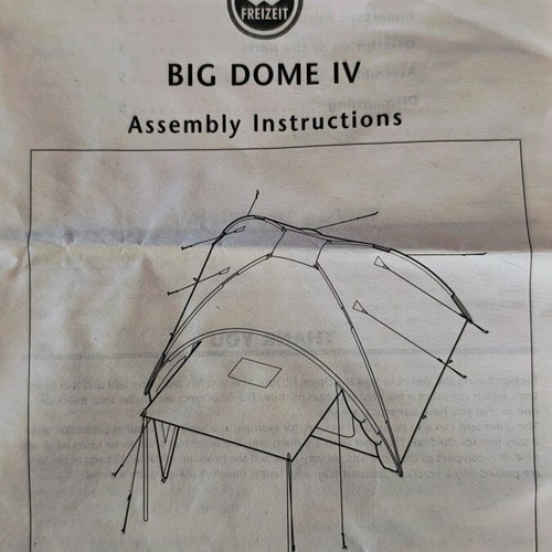 Σκηνή κάμπινγκ Big Dome 4 σαν καινούργια για 4 άτομα με 2 δωμάτια
