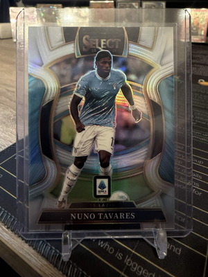 2025-26 Panini Select Serie A Soccer Nuno Tavares Silver Prizm card new