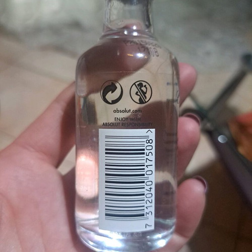 Collectible Absolut Vodka miniature glass bottle new from 1993