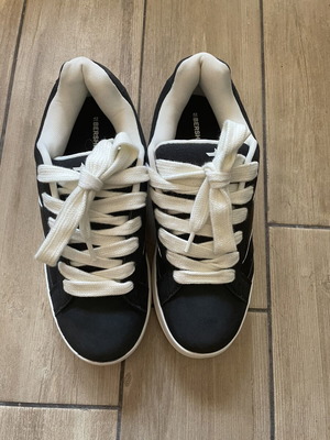 Bershka women's sneakers size 42 new black and white