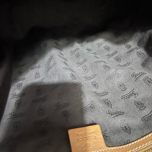 Gucci GG Canvas Large Charm Tote shoulder bag like new, beige and brown