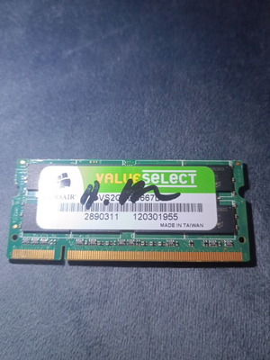 Corsair ValueSelect DDR2 SO-DIMM memory module like new for laptop