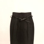 Liu Jo black pencil skirt size S new with belt