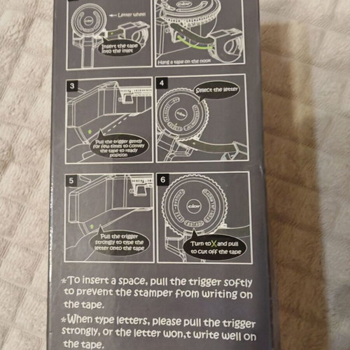 CiDy 3D Embossing Label Maker manual, like new with tape