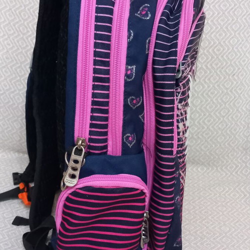 Polo school backpack with waterproof cover