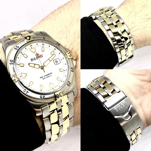 Buler Quartz 38mm waterproof watch with sapphire and strong lume