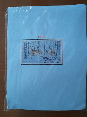 Deer embroidery kit new with canvas, threads and needles