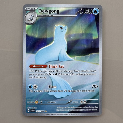 Pokemon card Dewgong Phantasmal Flames full art, new