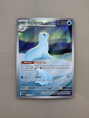 Pokemon card Dewgong Phantasmal Flames full art, new