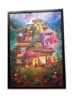 Encanto framed puzzle like new, 50x70cm wall decoration