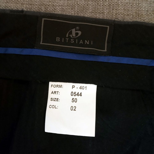 Bitsiani men's pants used, linen, gray