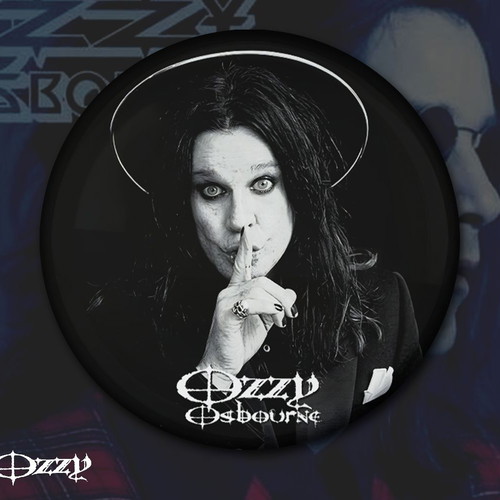 Ozzy Osbourne pin set new, 8 different designs 3 cm