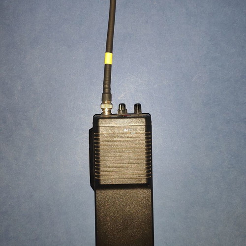Lorad XT100 VHF portable marine transceiver used
