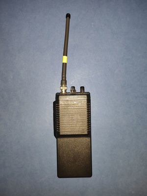 Lorad XT100 VHF portable marine transceiver used