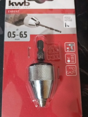 Kwb Expert Quick-Release Chuck 0.5-6.5mm Hex 1/4" New