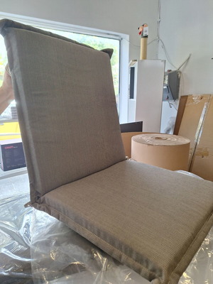 Chair cushions for veranda with thick padding, new, set of 4