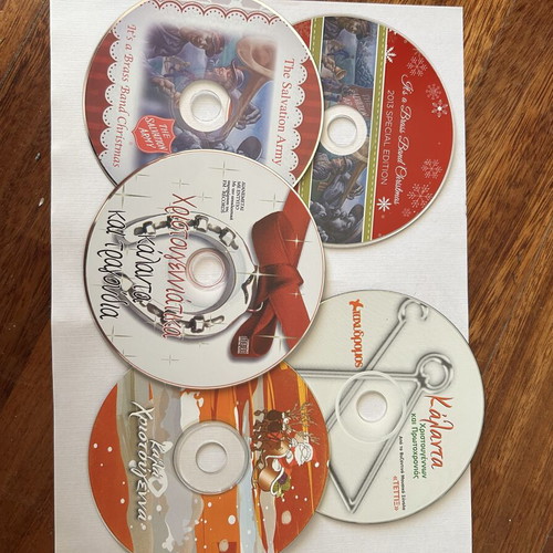 Christmas music CD set used, 5 CDs, traditional