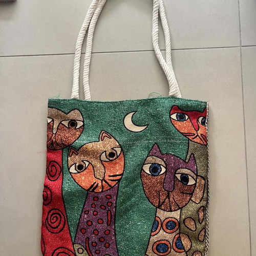 Vintage tote bag handmade, like new