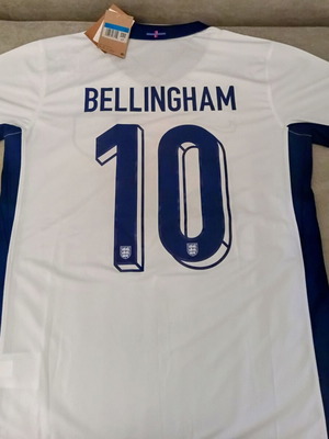 Φανέλα Εθνική Αγγλίας Bellingham 2025 καινούργια, νούμερο 10 Medium