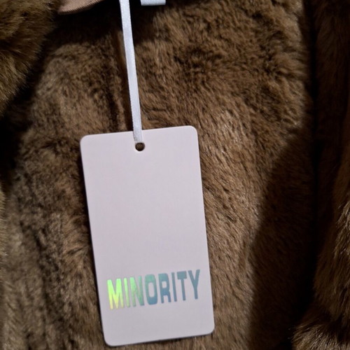 Minority parka jacket new beige with detachable fur