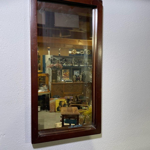 Wooden elongated mirror used 46x22 small