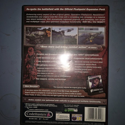 Operation Flashpoint Resistance PC used, case broken