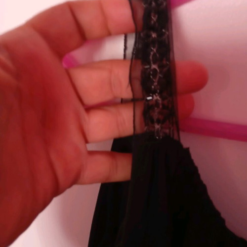Black elastic off-shoulder blouse like new, size M
