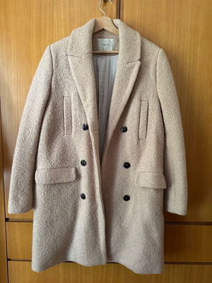 Selected Femme coat 40% wool new, size M, beige