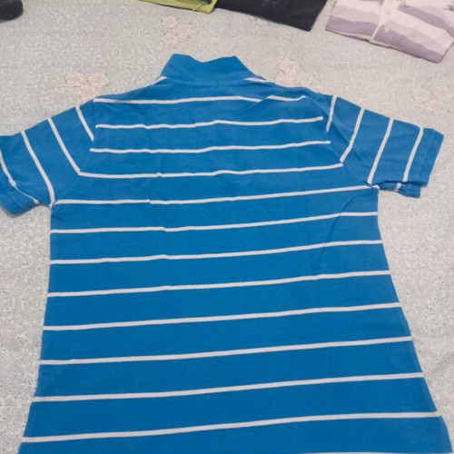 Polo Ralph Lauren polo shirt, size large, blue and white