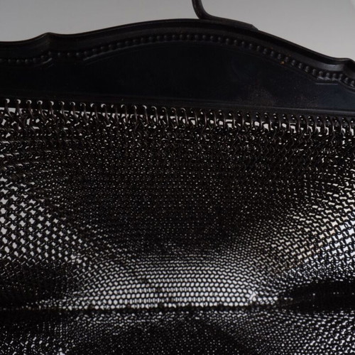 Edwardian Art Nouveau Gunmetal Chainmail Mesh Evening Bag used