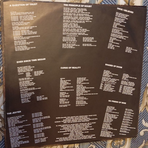 Mekong Delta The Principle of Doubt vinyl record first edition 1989 metal