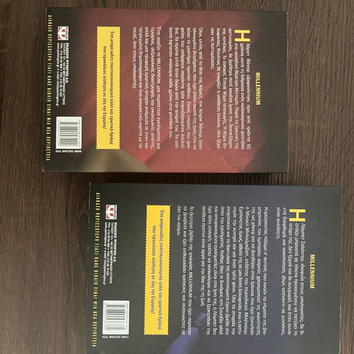 The Girl with the Dragon Tattoo and The Girl Who Played with Fire books by Stieg Larsson