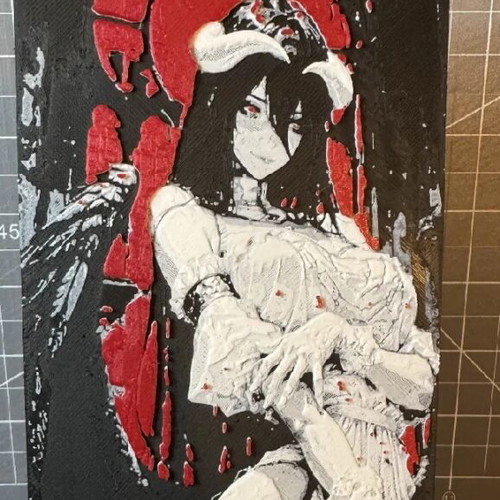 Overlord Albedo Hueforge plastic poster new