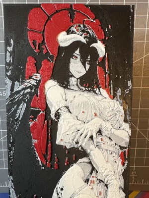 Overlord Albedo Hueforge plastic poster new